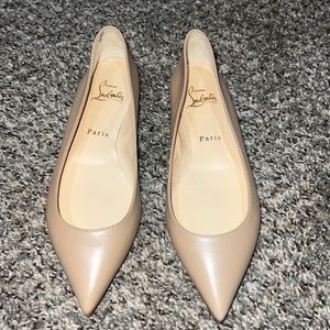 Christian Louboutin Ballalla Flat Nappa Nude